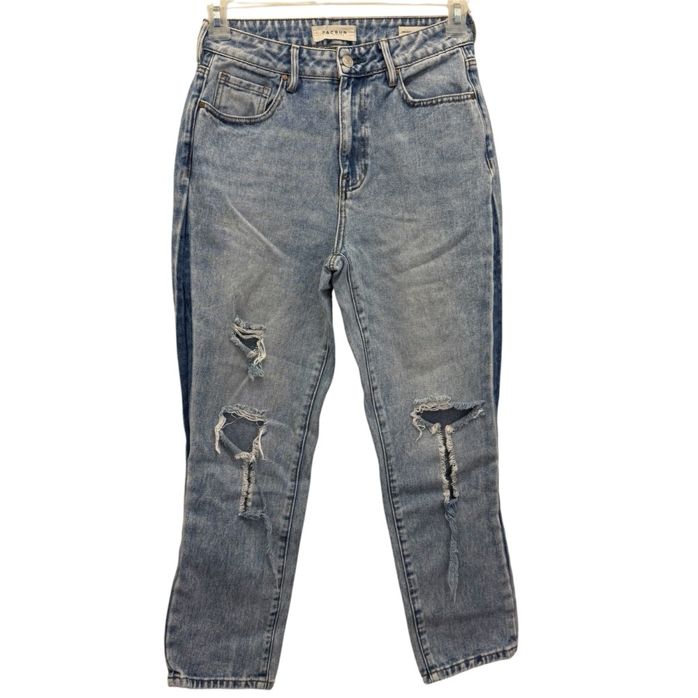 PacSun Distressed Light Blue Mom Jean